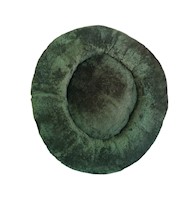 Cama dona peluche para mascotas perros y gatos talla L verde
